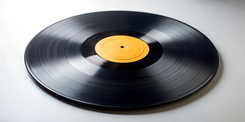 Obraz premium Schallplatte Vinyl Schellack Vinylscheibe Scheibe Platte Generative By AI