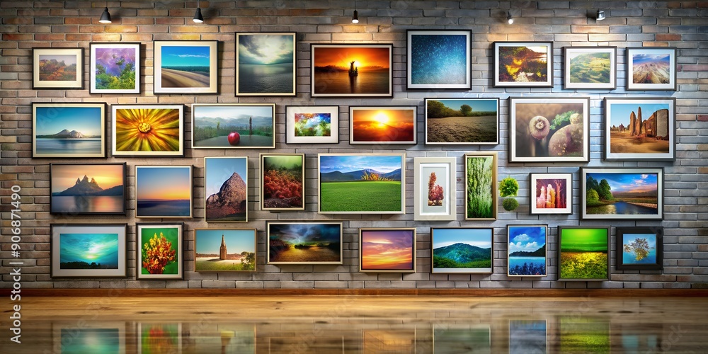 Poster a picture on a wall informative vibrant engaging generative by ai