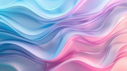 Fototapeta premium Soft and smooth curves with different patterns create elegant wallpaper for design projects. Pastel gradient, soft pink blue purple colors
