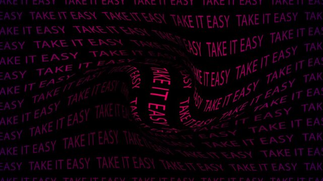 animated take it easy typography  