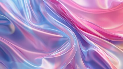 Obraz premium Soft and smooth curves with different patterns create elegant wallpaper for design projects. Pastel gradient, soft pink blue purple colors