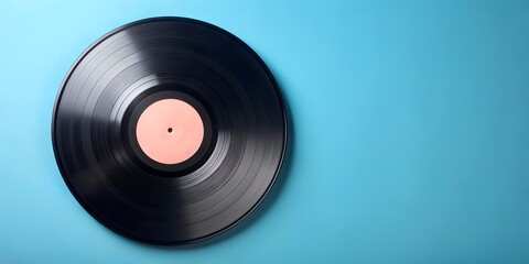 Fototapeta premium Schallplatte Vinyl Schellack Vinylscheibe Scheibe Platte Generative AI