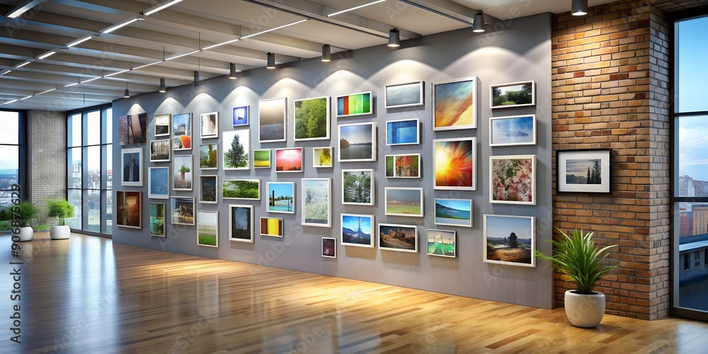 Poster a picture on a wall informative vibrant engaging generative by ai