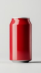 Obraz premium Bold Typography Beer Can on White Background with Empty Space for Text - Modern Close-Up Studio Shot