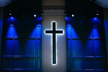 Cross in church