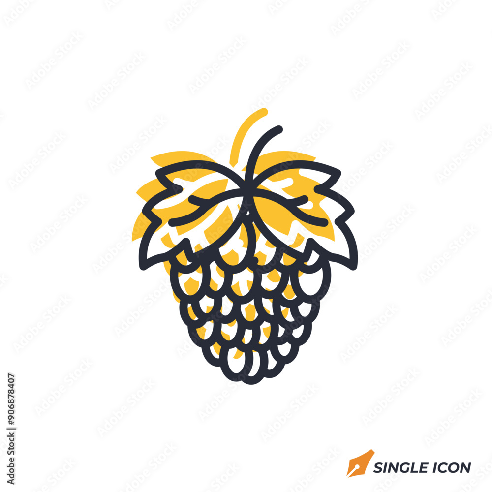 Poster raspberry icon vector illustration. raspberry symbol isolated on white background