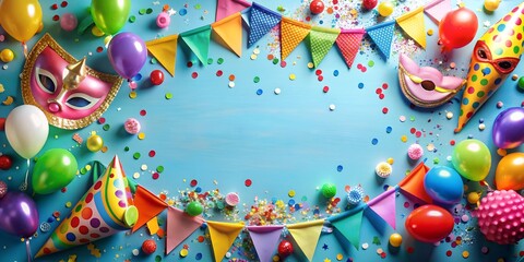 Party Fete Karneval Geburtstag  Dekoration Creative AI