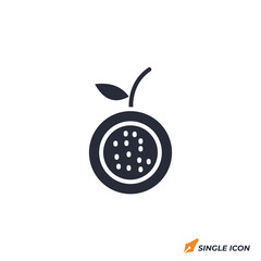 passion fruit icon vector illustration. passion fruit symbol isolated on white background