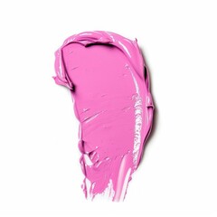 Medium shot of the color beauty cream smear smudge, isolated on a white background 