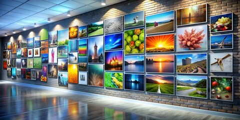 A picture on a wall informative Vibrant engaging Generative AI