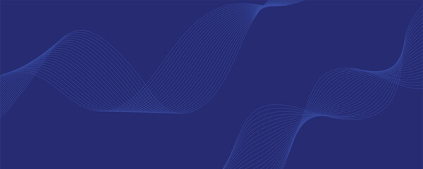 Abstract blue wave background. Tech banner.