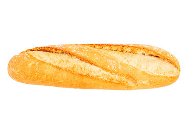 Baguette bread on empty blank background.