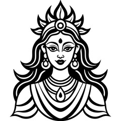 Burga line art vector illustration