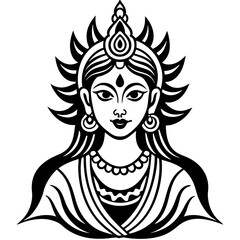 Burga line art vector illustration