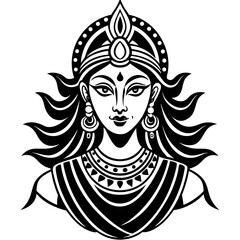 Burga line art vector illustration