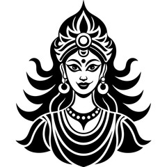 Burga line art vector illustration