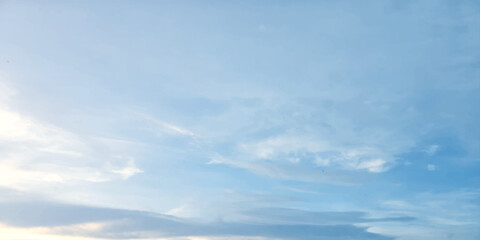 Obraz premium sunny sky blue light watercolor background. Aquarelle painting brush effect card paper textured canvas cloudy smoke space for text, entertaining card, template. aquamarine color graphics illustration