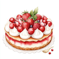 cheesecake with strawberries