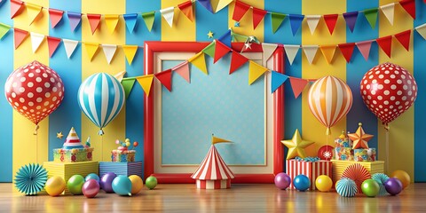 Party Fete Karneval Geburtstag  Dekoration AI Generative