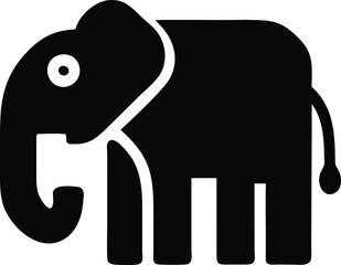 Elephant silhouette vector illustration design 