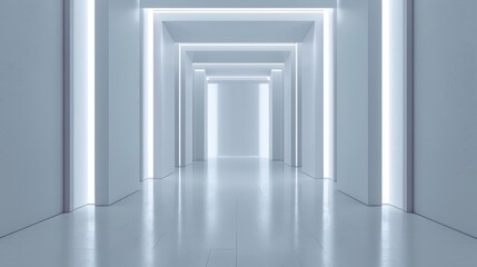 Obraz premium Ultramodern home chic interior urban decor in a supernatural scene where sleek lines and minimalist designs blend with hightech elements