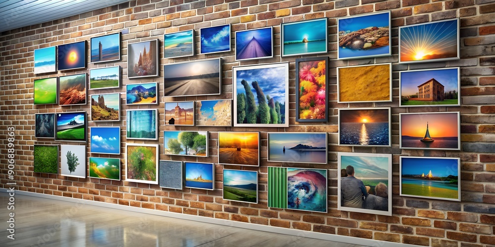 Poster a picture on a wall informative vibrant engaging generative by ai