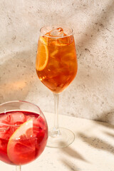 Refreshing Aperol Spritz Cocktail on Sunny Day