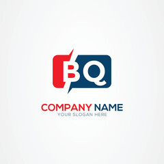BQ or QB Creative Modern Letters Logo Design Element