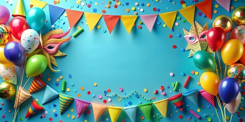 Party Fete Karneval Geburtstag  Dekoration AI-Generated Content