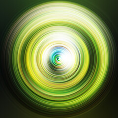 Colorful radial motion effect. Abstract rounded background. Color curves and sphere. Multi color gradient rings and circles wallpaper. Colored texture backdrop and banner.
