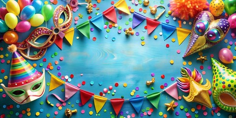 Party Fete Karneval Geburtstag  Dekoration AI-Generated Content