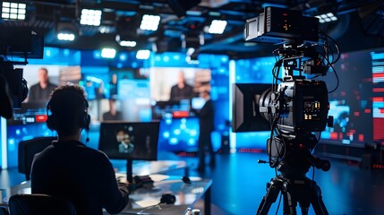 Behind the Scenes of a Television Studio