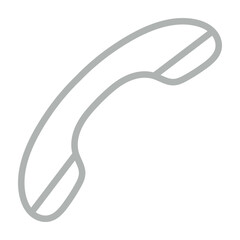 Telephone Vector Line Grey Icon Design