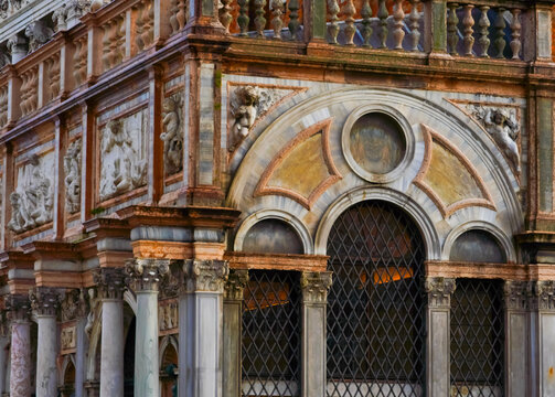 the facade of the dogen palace venice
