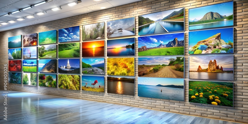 Poster a picture on a wall informative vibrant engaging ai generative