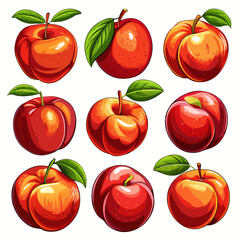 Colorful Seamless Patterns: Cherries, Plums, and Apples with Vibrant Designs for Fresh Fruit Themes,  seamless pattern with cherries, seamless pattern with plums, seamless pattern with cherry, seamles