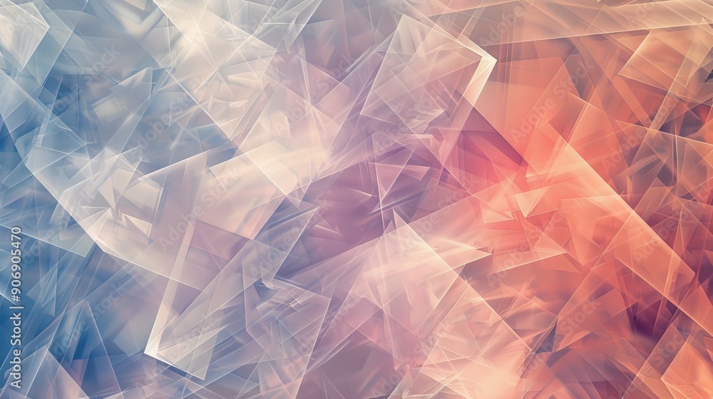 Poster abstract geometric background with overlapping shapes.