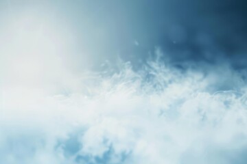 Obraz premium Abstract Blue and White Cloudy Sky Background - Inspirational Dreamy Concepts