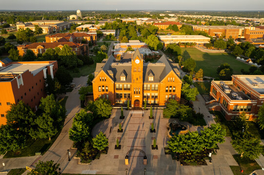 Old North Tower Sunset on the University of Central Oklahoma campus in Edmond.