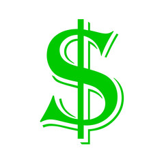 dollar sign with arrow