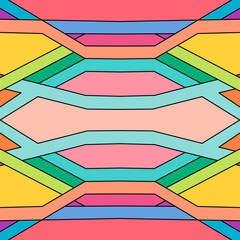 Cybernetic Symmetry: A Futuristic Geometric Abstract Background for Modern Design