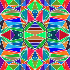 Cybernetic Symmetry: A Futuristic Geometric Abstract Background for Modern Design