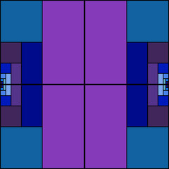 Cybernetic Symmetry: A Futuristic Geometric Abstract Background for Modern Design