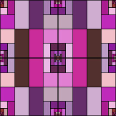 Cybernetic Symmetry: A Futuristic Geometric Abstract Background for Modern Design