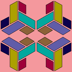 Cybernetic Symmetry: A Futuristic Geometric Abstract Background for Modern Design