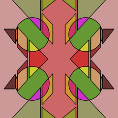 Cybernetic Symmetry: A Futuristic Geometric Abstract Background for Modern Design