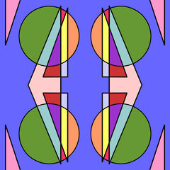 Cybernetic Symmetry: A Futuristic Geometric Abstract Background for Modern Design