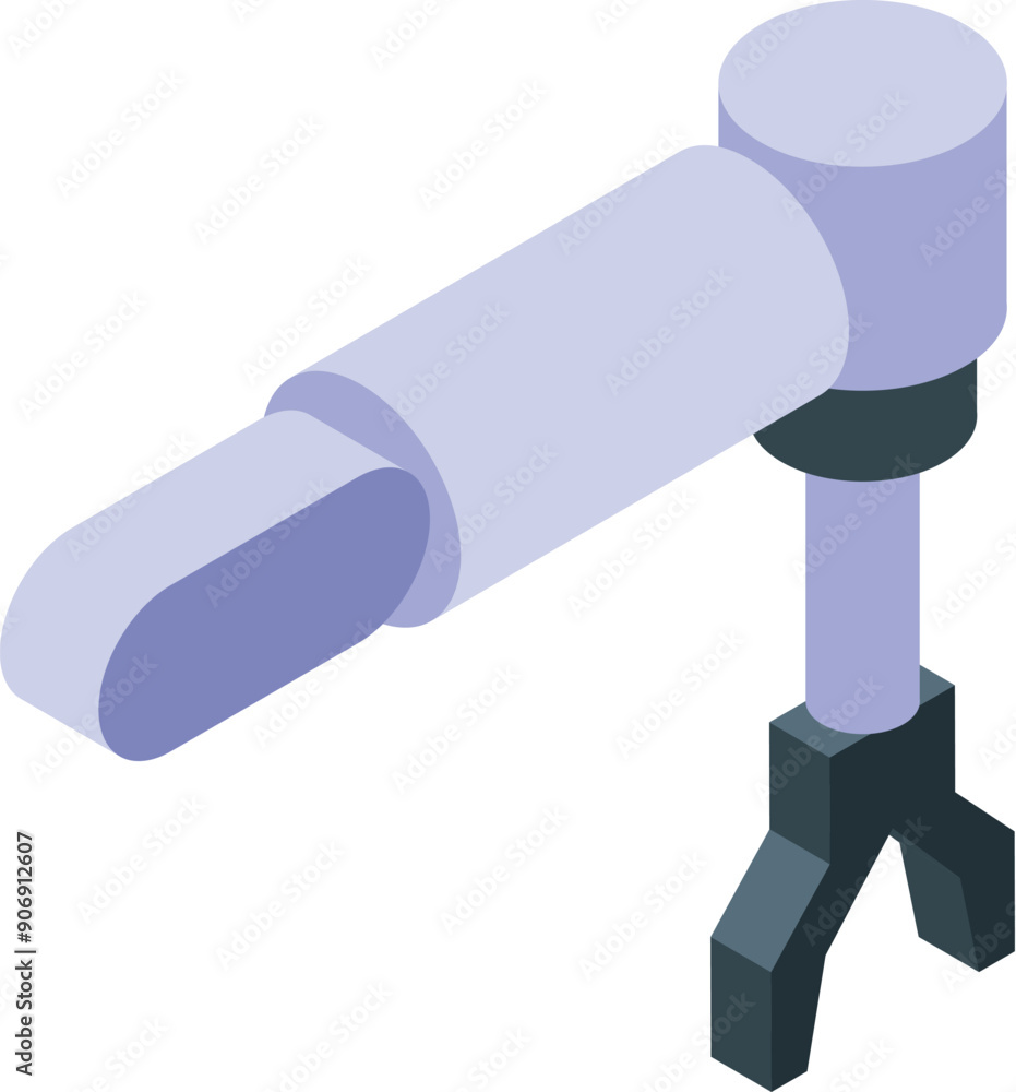 Poster robotic arm picking up an object, representing automation in modern manufacturing