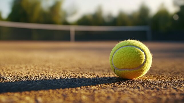 high-resolution, ultra-realistic, 4K, cinematic image of a tennis cort 