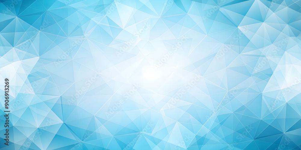 Poster light blue modern geometrical abstract background generative by ai